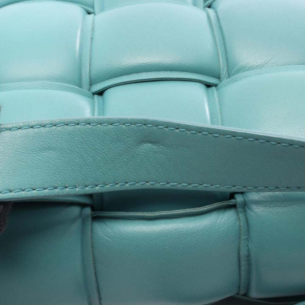 BOTTEGA VENETA Blue Leather Intrecciato Shoulder Bag - Picture 7 of 8